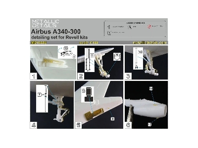 Airbus A340-300 - Detailing Set (For Revell Kits) - zdjęcie 2