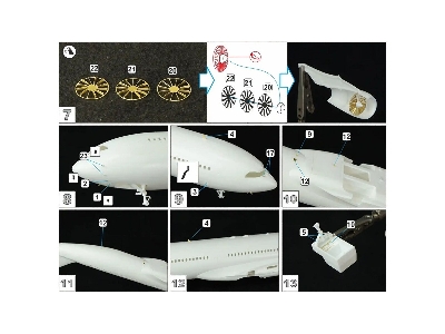 Airbus A340-300 - Detailing Set (For Revell Kits) - zdjęcie 3