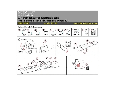 Lockheed C-130 H Hercules - Exterior Upgrade Set (For Academy Kits) - zdjęcie 4