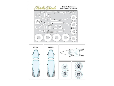 Mcdonnell-douglas F/A-18c Hornet Canopy Paint Mask (Designed To Be Used With Hobby Boss Kits) - zdjęcie 1