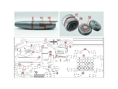 Convair B-58 Hustler - Masks Set (For Monogram And Revell Kits) - zdjęcie 2
