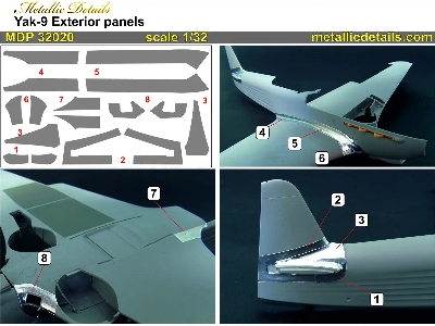 Yakovlev Yak-9d - Exterior Panels (3d-printed) - zdjęcie 7