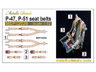 Republic P-47 And North American P-51 Seat Belts - zdjęcie 3