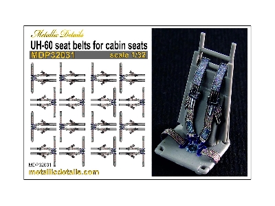 Sikorsky Uh-60 - Seat Belts For Cabin Seats (For Academy, Kitty Hawk Models And Zimi Model Kits) - zdjęcie 3