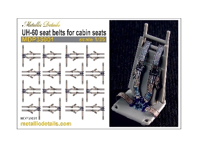 Sikorsky Uh-60 - Seat Belts For Cabin Seats (For Academy, Italeri And Kitty Hawk Models Model Kits) - zdjęcie 2