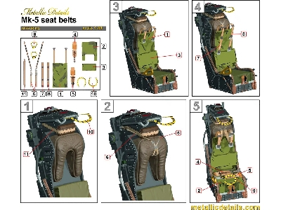 Mk-5 Seat Belts (3d-printed) - zdjęcie 6