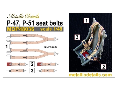 P-47 Thunderbolt And P-51 Mustang - Seat Belts - zdjęcie 5