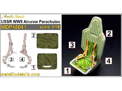Ussr Wwii Aircrew Parachutes (Set For 2 Seats) - zdjęcie 4