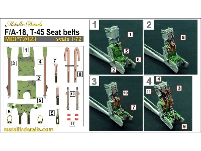 F/A-18 Hornet And T-45 Goshawk - Seat Belts (3d-printed) - zdjęcie 6
