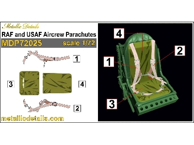 Raf And Usaf Aircrew Parachutes (3d-printed) - zdjęcie 6