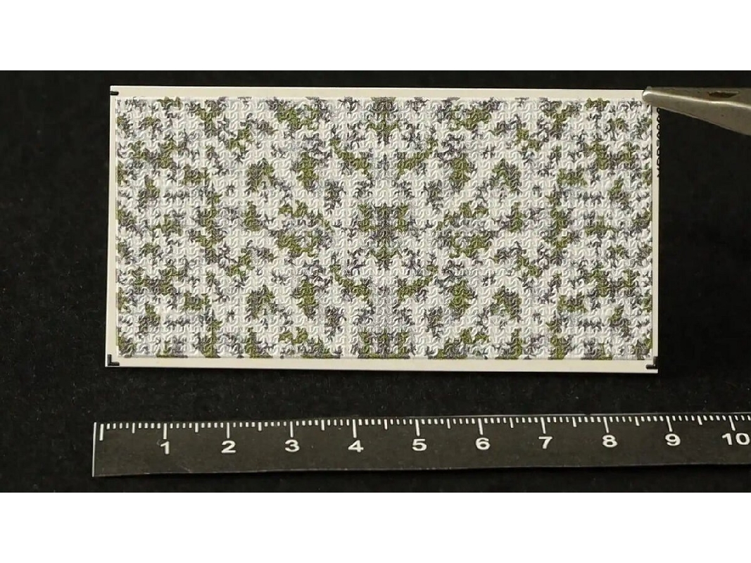 Universal Modern Camouflage Net (Barracuda-type) Winter - Flexible 3d Decal - zdjęcie 1