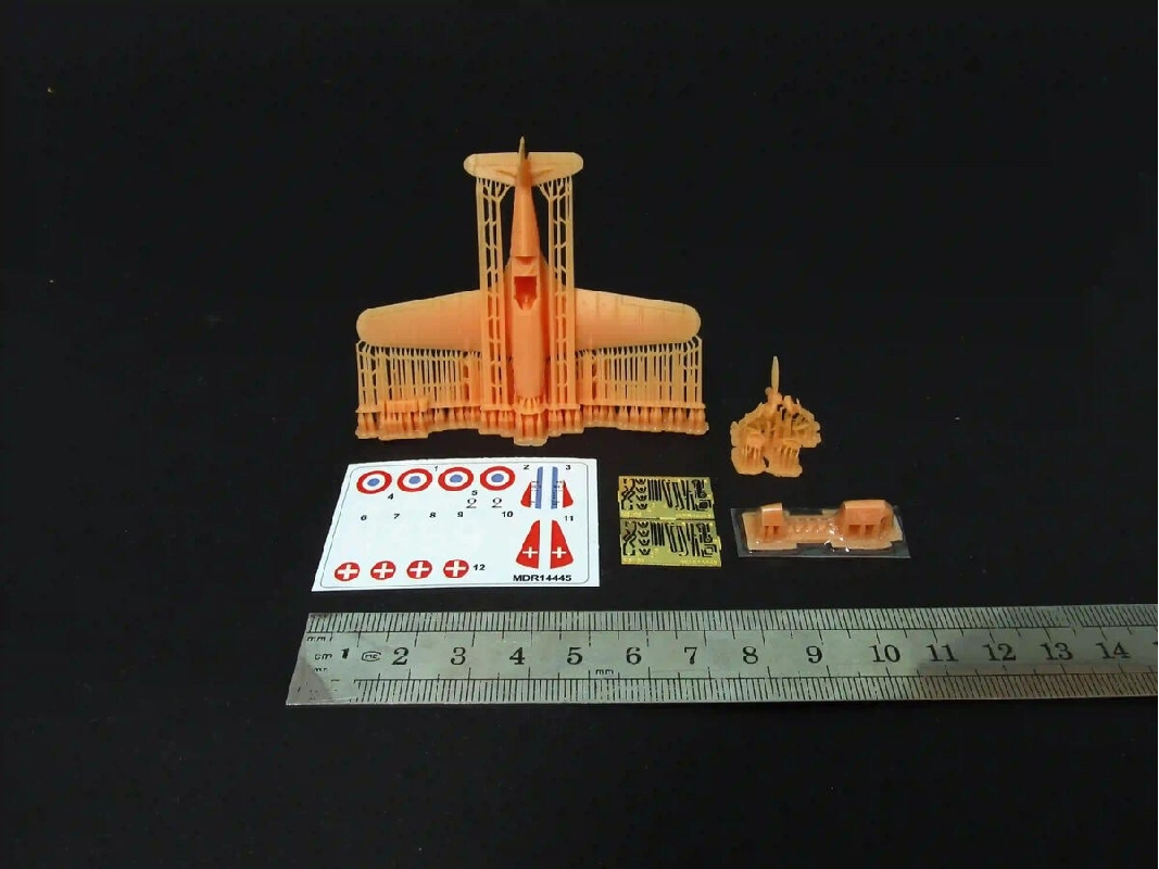 Morane-saulnier Ms.406 C.1 With Etched Parts And Decals (3d-printed) - zdjęcie 1