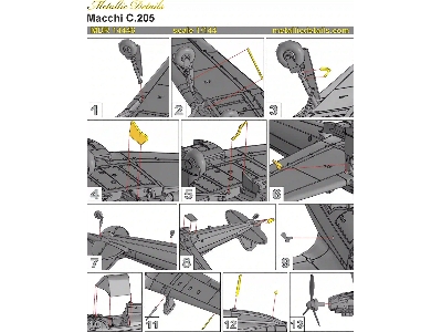 Macchi C.205 With Etched Parts And Decals (3d-printed) - zdjęcie 5
