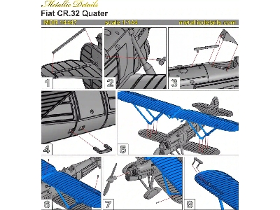 Fiat Cr.32 With Etched Parts And Decals (3d-printed) - zdjęcie 8