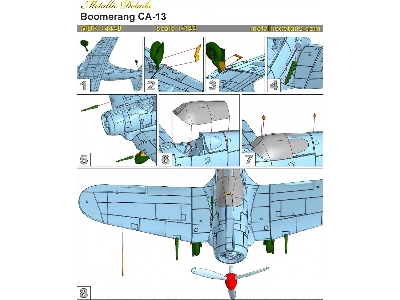 Boomerang Ca-13 With Etched Parts And Decals (3d-printed) - zdjęcie 8