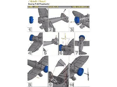 Boeing P-26 Peashooter With Etched Parts And Decals (3d-printed) - zdjęcie 8