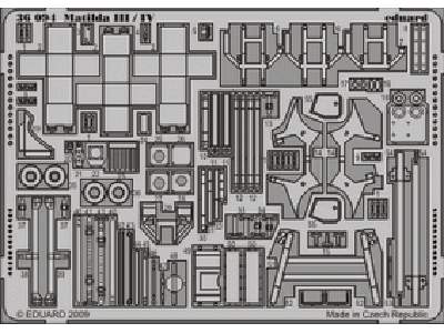  Matilda III/ IV 1/35 - Tamiya - blaszki - zdjęcie 1