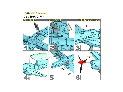 Caudron C.714 - 3d-printed Model With Decals And Pe-parts - zdjęcie 10