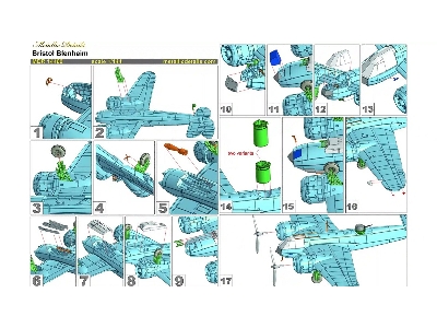 Bristol Blenheim - 3d-printed Model With Decals And Pe-parts - zdjęcie 7