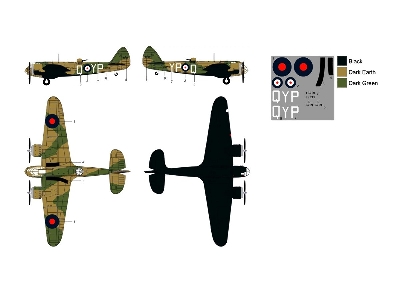 Bristol Blenheim - 3d-printed Model With Decals And Pe-parts - zdjęcie 8