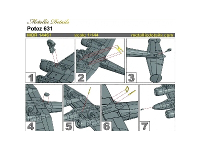 Potez 631 - 3d-printed Model With Decals And Pe-parts - zdjęcie 9
