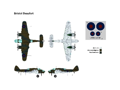 Bristol Beaufort Mk.I - 3d-printed Model With Decals And Pe-parts - zdjęcie 7