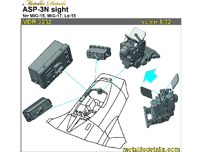 Asp-3n Sight For Mig-15 / Mig-17 And La-15 - zdjęcie 2