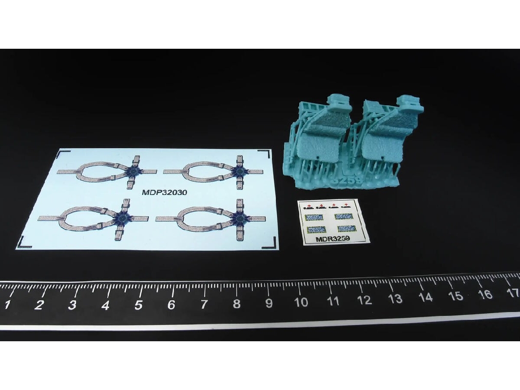 Sikorsky Uh-60 / Sh-60 And Mh-60 Early - Pilot Seats (For Academy / Kitty Hawk And Zimi Model Kits) - zdjęcie 1