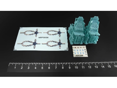 Sikorsky Uh-60 / Sh-60 And Mh-60 Late - 3d-printed Pilot Seats (For Academy, Kitty Hawk Models And Zimi Model Kits) - zdjęcie 1
