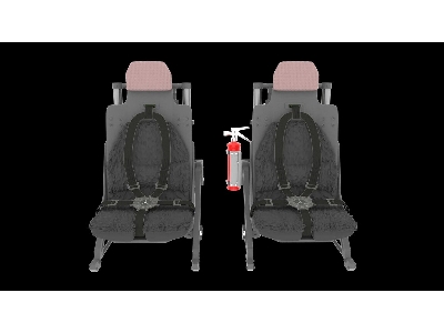 Sikorsky Uh-60 / Sh-60 And Mh-60 Late - 3d-printed Pilot Seats (For Academy, Kitty Hawk Models And Zimi Model Kits) - zdjęcie 4