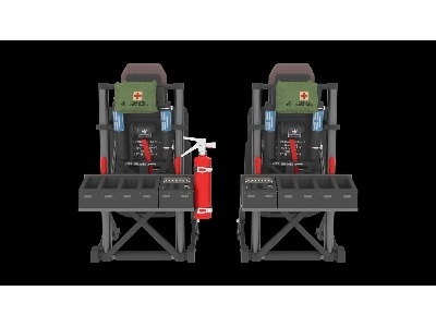 Sikorsky Uh-60 / Sh-60 And Mh-60 Late - 3d-printed Pilot Seats (For Academy, Kitty Hawk Models And Zimi Model Kits) - zdjęcie 6