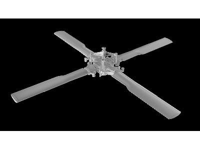 Sikorsky Mh-60 / Uh-60 And Hh-60 - 3d-printed Tail Rotor (For  Academy / Kitty Hawk Models And Zimi Model Kits) - zdjęcie 2