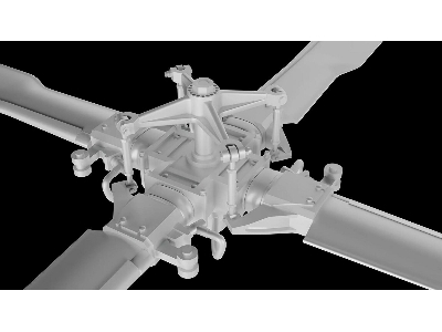 Sikorsky Mh-60 / Uh-60 And Hh-60 - 3d-printed Tail Rotor (For  Academy / Kitty Hawk Models And Zimi Model Kits) - zdjęcie 3