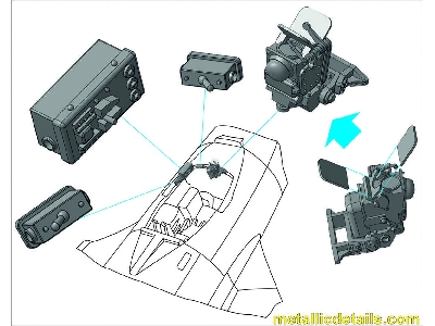 Asp-3n Sight For Mig-15 / Mig-17 And La-15 3d-printed (For Bronco, Hobby 2000 And Tamiya Kits) - zdjęcie 5