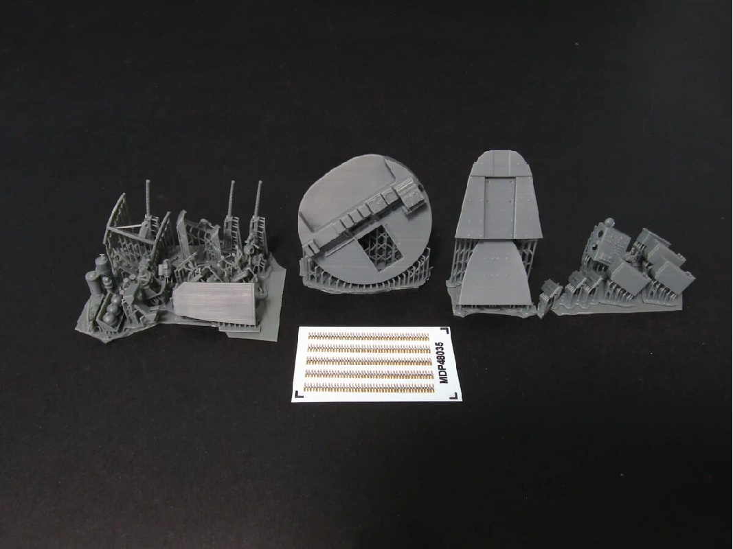 Boeing B-17 F Flying Fortress - Bombardier Cockpit Interior Set (3d-printed / For Monogram Kits) - zdjęcie 1