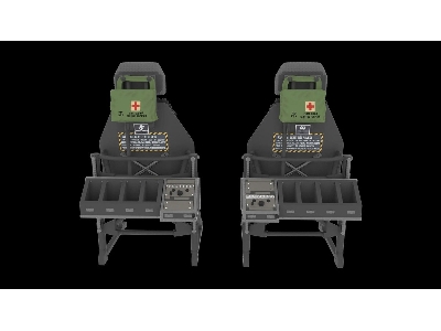 Sikorsky Uh-60 / Sh-60 And Mh-60 Early - Pilot Seats (2 Pcs / 3d-printed) - zdjęcie 4