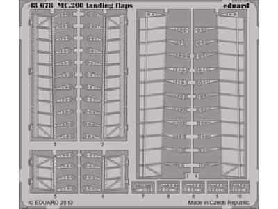  MC 200 landing flaps 1/48 - Italeri - blaszki - zdjęcie 1