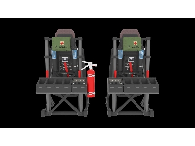 Sikorsky Uh-60 / Sh-60 And Mh-60 Late - Pilot Seats (3d-printed) - zdjęcie 5