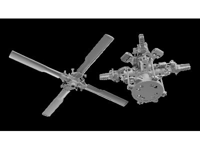 Sikorsky Mh-60 / Uh-60 And Hh-60 - 3d-printed Main And Tail Rotors (For Icm / Academy / Italeri And Revell Kits) - zdjęcie 2