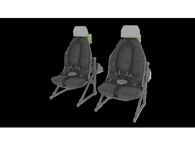 Sikorsky Uh-60 / Sh-60 And Mh-60 Early - Pilot Seats (2 Pcs / 3d-printed) - zdjęcie 2
