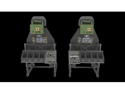 Sikorsky Uh-60 / Sh-60 And Mh-60 Early - Pilot Seats (2 Pcs / 3d-printed) - zdjęcie 3