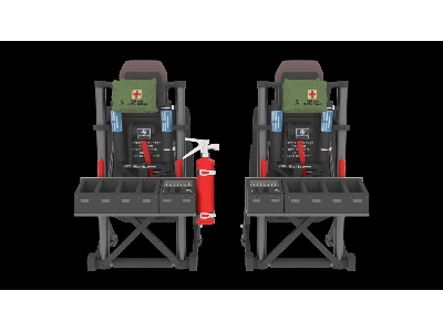 Sikorsky Uh-60 / Sh-60 And Mh-60 Late - Pilot Seats (3d-printed) - zdjęcie 4