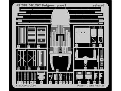  MC 202 Folgore 1/48 - Hasegawa - blaszki - zdjęcie 3