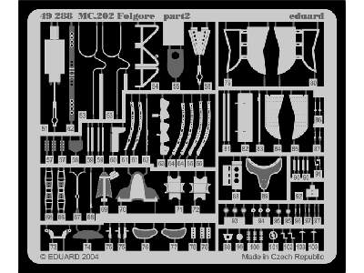  MC 202 Folgore 1/48 - Hasegawa - blaszki - zdjęcie 4