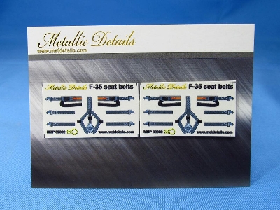 Lockheed Martin F-35 A/B/C Lightning Ii - Seat Belts 3d-printed Decals (For Trumpeter Kits) - zdjęcie 1