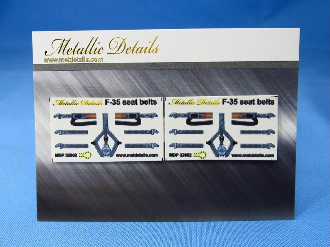 Lockheed Martin F-35 A/B/C Lightning Ii - Seat Belts 3d-printed Decals (For Trumpeter Kits) - zdjęcie 1