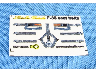 Lockheed Martin F-35 A/B/C Lightning Ii - 3d-printed Seat Belts Decals (For Italeri, Meng Model And Tamiya Kits) - zdjęcie 2