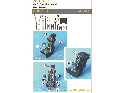 Mk.7 Ejection Seat - Seat Belts - zdjęcie 2