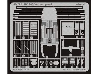  MC 205 Veltro 1/48 - Hasegawa - blaszki - zdjęcie 2