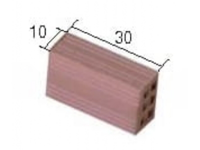 Cegła Czerwona (10 X 30 Mm / 25 Szt) - zdjęcie 1